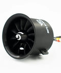70mm 12 Blade EDF Ducted Fan With 6S Brushless Inrunner 2680 KV 2200 Motor for model jet aircraft, matte finish housing