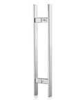 Tough As Nails Heavy Duty Stainless Steel Push Pull Door Handle For Glass And Barn Doors 304 Grade Polished Chrome