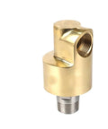 Water Universal Rotary Joint For High Temperature And High Pressure Cooling Systems, 360 Degree Swivel With No Leak And Smooth Bearings, Fast Beefy Response For High Speed Operation, HD50 Left Thread brass rotary joint with threaded ends