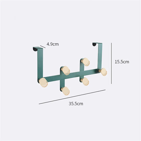 Slick Wall Mounted Coat Hooks And Door Hanging Multi Rack Heavy Duty Storage Easy Peasy Setup For Bedrooms Bathrooms Closets 35.5x15.5cm.