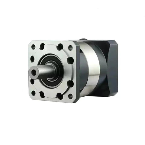 Boss Planetary Gearbox Motor Reducer For Nema 17 23 34 Stepper Motors, Speed Reducer For 40 60 80 90 110 130 180mm Flange Servo, PLF160 35mm Input, 15 To 1 Gear Ratio, front view