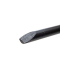 Close-up of tip of Beefy Heavy Duty Garden Spading Fork With Fiberglass Handle And Poly D Grip For Digging Turning Soil And Compost Aeration Root Crops Durable Steel Tines 44 Inch Made In The USA Yard Tool