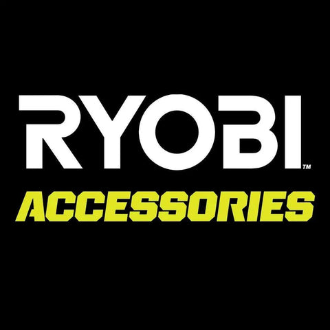 Logo of Ryobi Accessories in white and yellow text on a black background.