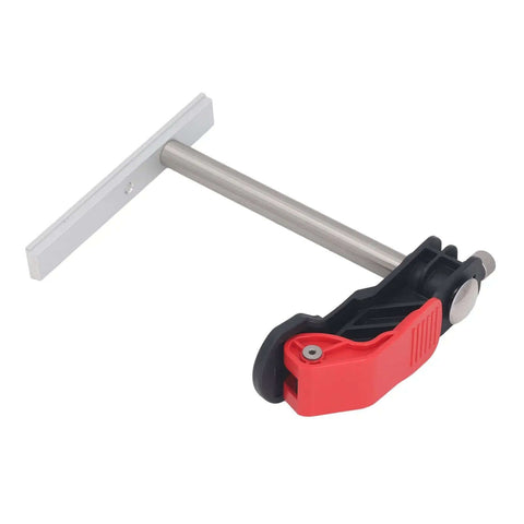 Two Pack Hold Down Clamp Set With Quick Release Bench Dog Clamp For Woodworking, stainless steel, non slip grip, side view