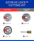 Dremel EZ Lock Cutting Kit, 11-piece set with EZ409 discs (x3), EZ456 discs (x4), EZ476 discs (x3) and EZ402 bit