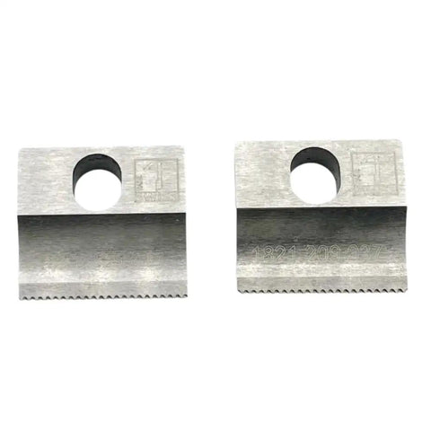 Replacement Cutting Knife Blade For BXT3-16 And BXT3-13 Battery Powered Plastic Strapping Tool Dual Model Compatible 1821.209.037 Beefy Performance And Easy Swapping Industrial Grade, steel blade pair