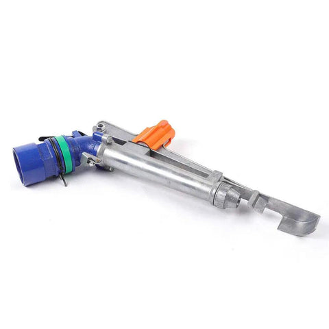 The Ultimate Workhorse 2 Inch Adjustable Irrigation Sprinkler Spray Gun with zinc alloy, designed for farms and lawns.