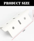 4 Pack Post Coupling Connectors For Muscle Rack Shelving System, Heavy Duty Steel Post Inserts That Create Stable Shelf Columns And Reliable Interlock Between Units. White steel post coupling connector, 3.95 x 1.35 in