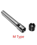 High Performance ER Collet Extension Rod For Lathe And CNC Milling Machinists, Ultra Precision Ground Straight Shank, M Type.