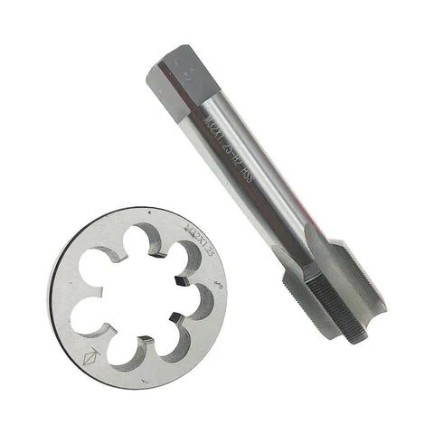 M32x1.25 Thread Tap and Die Set Right Hand RH Cutting for Metal, Heavy Duty Precision, Straight Fluted, Includes One Piece