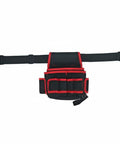 Heavy Duty Oxford Canvas Tool Belt With Adjustable Waist Strap And Secure Pouches Designed For Electricians And Tradesmen, featuring pouches and secure strap.