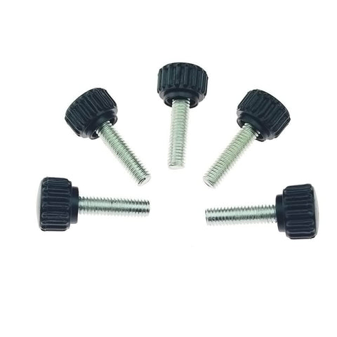 20 Piece M6 Thumb Screws Set With Knurled Grip Knobs For Machinery Latches And Equipment Threaded Screws With Storage Case