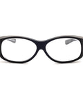 Fitover Radiation Safety Glasses Large Black Plastic Frame With Permanent Side Shields Designed To Fit Over Prescription Glasses