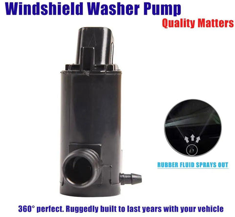 Hyundai Kia Windshield Washer Pump With Grommet Replacement Drop-In Fits Accent Elantra Sonata Tiburon Cadenza Forte Optima