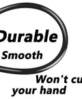 Heavy Duty Five Eighth Od Nylon Air Line Tubing Tough As A Nail For Auto Air Brakes And Compressors 500 Psi High Pressure Flexible Transport Hose 16 Feet Black showing smooth surface.