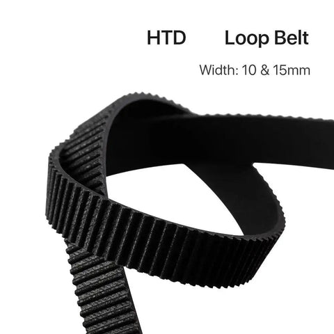 Beefy Closed Loop Timing Belt For Linear Motion, Low Noise Non Slip, Elastic Shock Absorption, Durable Materials, Long Life, 336 15