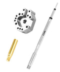 Copper Desoldering Tip Set For Joysticks And Controller Repair, C245 900M Adapter, Multi Point Heating For P4 P5 Xbox And Switch, Precision Alignment, Easy Heat Up, Pro Grade Soldering Tips, C245 tip, adapter and brass connector