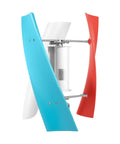 400W Wind Turbine Generator Kit for Off Grid Power Renewable Energy Solution for Hillsides and Roadside Spots 12V with Controller Durable Fiberglass Blades and Coreless Permanent Magnet Generator with colorful blades