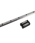 Slick And Fast Linear Guide Rail And Slider Kit With Ball Bearing Steel Block For Ultra-Precise Motion, P-Grade Linear Motion System For 3D Printers, CNC Machines, And Automation Equipment (300mm) shown with rail and slider