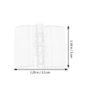 10 Pack Acrylic Folding Hinges For Jewelry Boxes And Display Cases, Heavy Duty Small Cabinet Hinges, crystal clear with dimensions