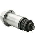Rock Solid BT30 ATC Spindle Motor With Five Precision Bearings Synchronous Belt And Drawbar, silver metallic design, ready for CNC use.