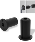 Two Pack Three Quarters Inch Wall Grommet For Cables And Pass Through Silicone Wall Bushing For Starlink Ethernet Cord Routing Cable Management Accessory Easy Drill Hole Install Clean Professional Cable Setup, showing open and installed views