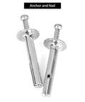 500-Pack Heavy-Duty Hammer-Drive Nails 1/4 Inch By 1-1/2 Inch For Concrete And Brick Walls Ideal For Secure Anchor Fastening