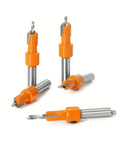 Heavy-Duty Countersink Drill Bit Set, 5-Piece With 8/10mm Round Shanks And 2.8-4mm Conical Bits, ideal for woodworking.