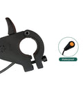 Close-up of waterproof thumb throttle controller for Bafang mid drive e-bikes, showing 3-pin plug and grip design.