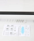 Heavy Duty Square Base Wall Mount Towel Rack Built To Last In Matte Black SUS304 Stainless Steel Bar 16 Inch with hardware and instructions
