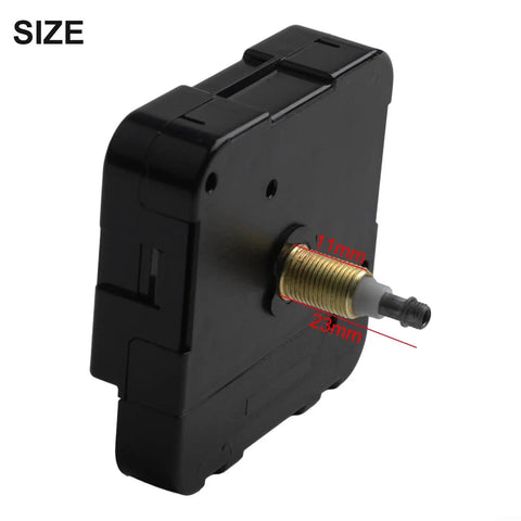 Side view of Pro Grade High Torque Quartz Movement For Large Watches Repair Kit 11mm thread showing measurements and details
