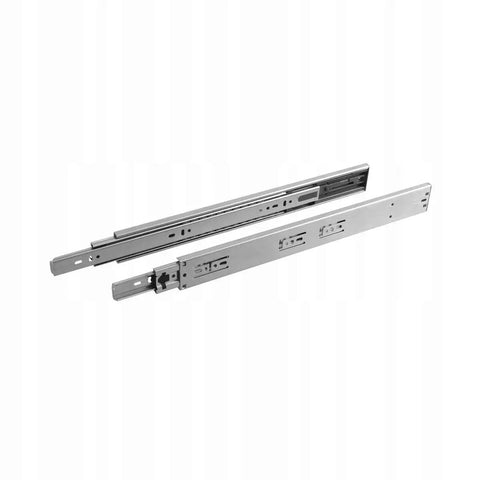 Drawer Runners H45 Versalite Plus Ball Guide With Damping Soft Close For Full Extension Drawers 400 To 600 mm High 40 Kg Load Capacity No Fuss Quick Install Smooth Operation And Long Lasting Rails. Galvanised steel pair