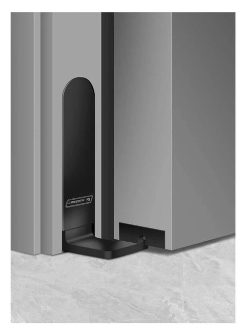 Hidden Stainless Steel Door Hinge For Wood Doors, Adjustable Invisible Pivot, Concealed Pivoting Hinge For A Stealthy, Low-Profile Look, Precision Casting, Supports 40mm Minimum Door Thickness And Up To 100kg Weight, Silver Finish