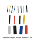 Colorful Heat Shrink Tubing Kit With 580 Pieces For Wire Insulation Protection And Leak Prevention, Fast Shrinking At 84C Temp, Durable Polyolefin Material With 2:1 Ratio To Keep Your Cables Snazzy And Secure. Assorted 45mm tubes