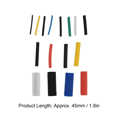 Colorful Heat Shrink Tubing Kit With 580 Pieces For Wire Insulation Protection And Leak Prevention, Fast Shrinking At 84C Temp, Durable Polyolefin Material With 2:1 Ratio To Keep Your Cables Snazzy And Secure. Assorted 45mm tubes