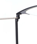 Close-up of metal hinge on eyeglasses showing attachment for repair, Universal Eyeglasses Repair Kit With Hefty Metal Temple Arms And Precision Screws Heavy Duty Frame Leg Replacement To Snug Up Loose Hinges For Quick Spectacle Fix.