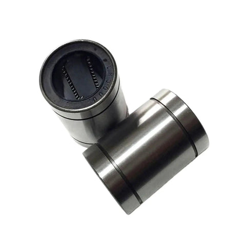 Four Pack LM10UU Linear Bearing Bushing 10mm CNC Linear Bearings for Rods and Rails Smooth Motion Low Friction Easy Install Durable Steel Construction for Precise Gantry and CNC Projects, two steel bushings