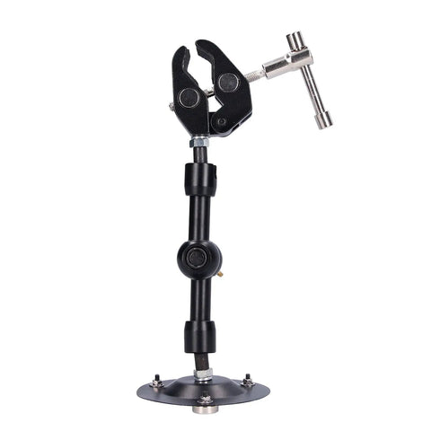 Heavy Duty Soldering Clamp And Stand For Maintenance And Repair, Alloy Steel Fixture Tool, Stable Bench Holding, Welding Support, Compact Design For Technicians And DIY Hobbyists, black adjustable clamp stand