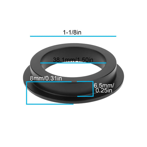 1-1/8 To 1.5 Inch Suspension Fork Taper Headset Adapter HS136 For Hope Bikes Aluminum Alloy Durable Direct Fit Replacement