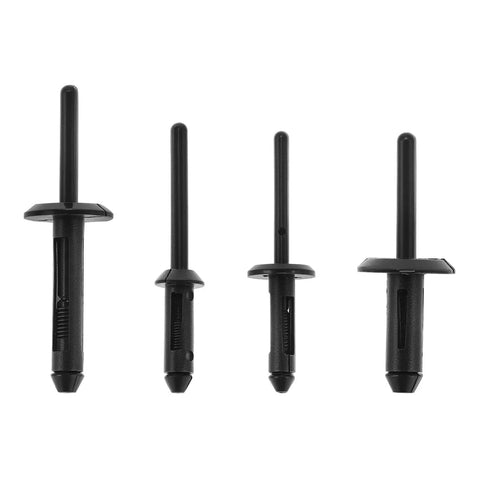 Four polyoxymethylene rivets from Poly Rivet Gun Kit With Rivet Removal Tool Ergonomic Lightweight Design For Plastic Rivets