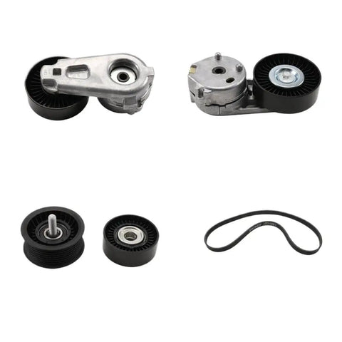 Top Notch Drive Belt Idler Pulley And Tensioner Kit With Four Essential Parts LR011327 LR035545 For Land Rover Discovery Lr4 And Sport set