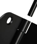 Premium No Nonsense Matte Black Door Hinges 3.5 Inch 48 Pack showing removable pin detail and smooth rust-proof finish.