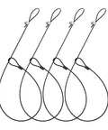 Super Sturdy Stainless Steel Gate Latch Cable Pull Featuring An Adjustable 19 Inch Replacement Line for secure outdoor fencing.