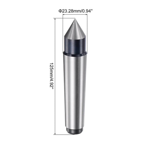Heavy Duty MT3 Morse Taper Lathe Dead Center Built Tough Featuring Rock Solid 60 Degree Hardened Ground Steel Tip For Knockout Woodturning And Dependable Tailstock Backing Daily