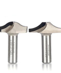 Top Shelf Diamond Router Bit For Door Frames And Windows Built Tough As Nails For Daily Shop Cuts Runs Slick Through Wood And Mdf PCD Tips shown at angle.