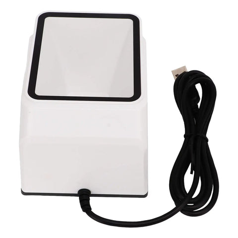 Fast 1D And 2D Barcode Scanner For Quick Mobile Payments And Desktop Use High Speed QR Reader With Accurate Decoding Durable ABS White 1 Unit