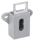 Hassle Free 125 Khz Smart Cabinet Lock With Electronic Rfid Card Access For Warehouse Sauna Library Office Locker No Drill Gray Anti Smash Self Locking Body Straightforward Installation close-up view of the gray electronic lock