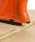 Power Hands Push Stick for Woodworking with non-slip grip on wooden surface, detailed close-up of durable thick plastic design