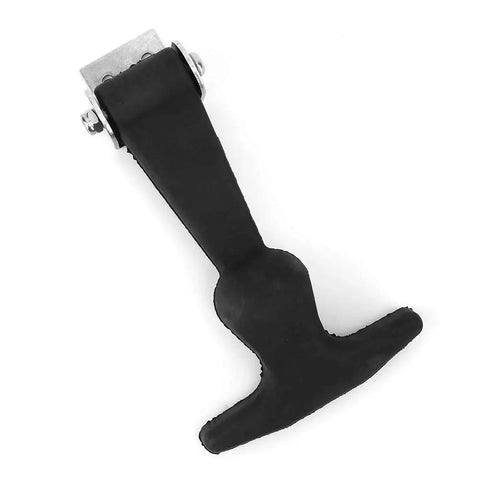 Flexible Rubber Hood Catch With T Handle Draw Latch System For Tool Cabinets And Engine Bays, Built With Tough Elastomer And Stainless Steel Bracket