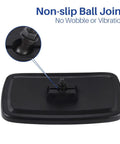 Extra Wide Panoramic Golf Cart Rear View Mirror Delivering Sweet Clarity And Smooth Visibility For Ezgo Club Car Yamaha featuring a non-slip ball joint.